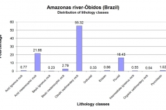 Distribution of lithological classes.