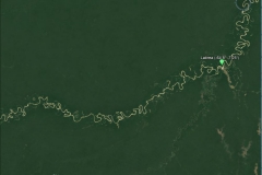 Satellite image of the Purus basin at the Lábrea outlet.