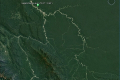 Satellite image of the Ucayali basin at the Atalaya outlet.