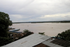 Flood of the Ucayali river at Atalaya.